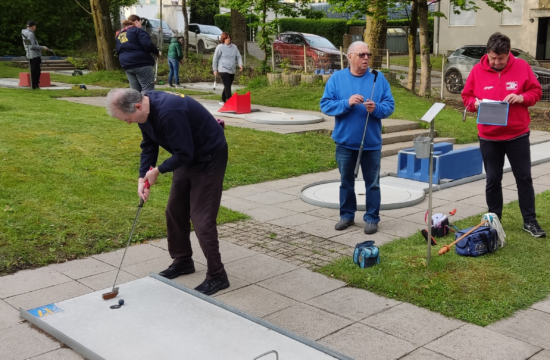 Ranglistenturnier in Essen-Vogelheim. Peithmann an Bahn 17.
